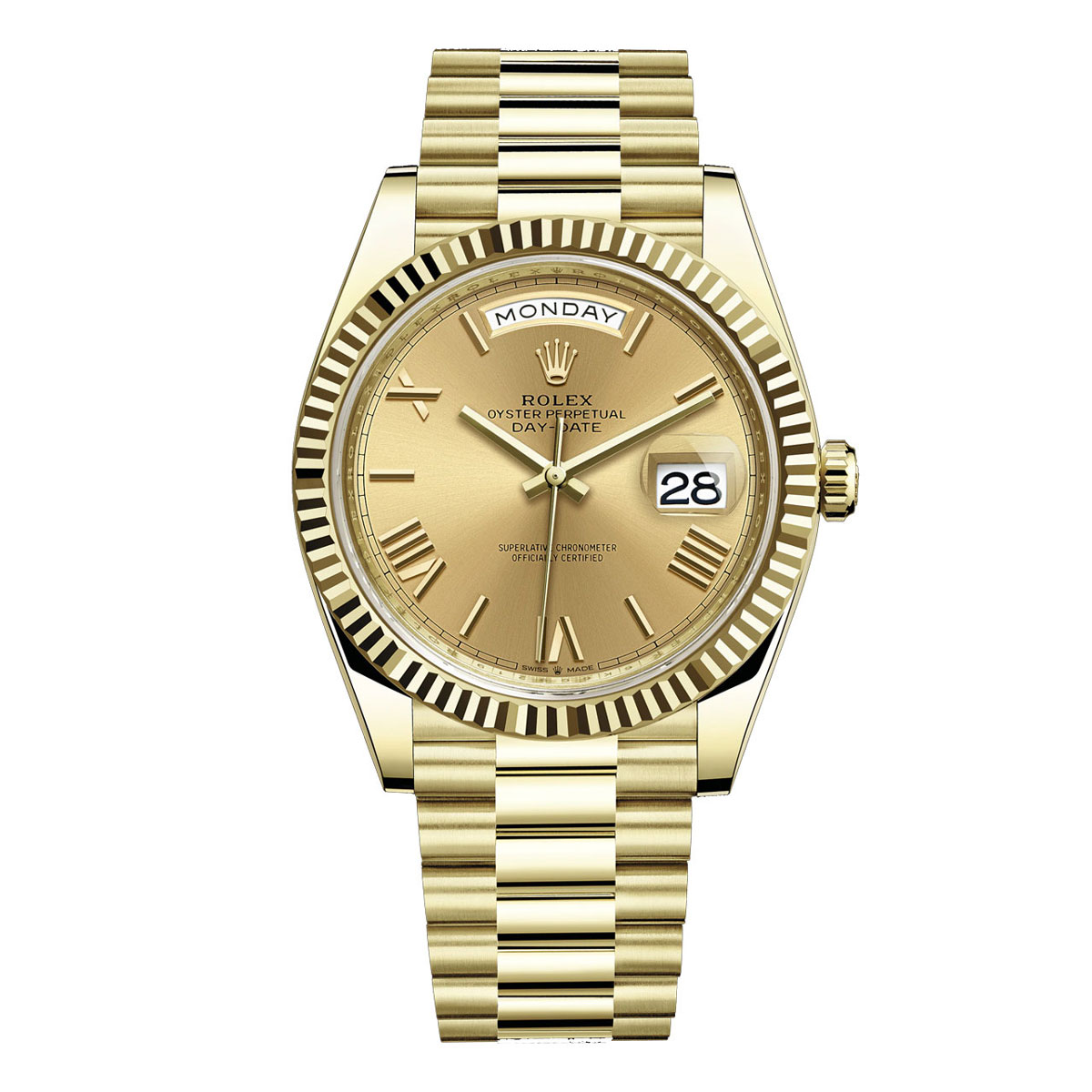 Rolex Gold Swiss Replica Watches | 18k Gold Rolex Super Clone