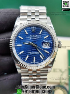 rolex datejust 126234 blue replica watch