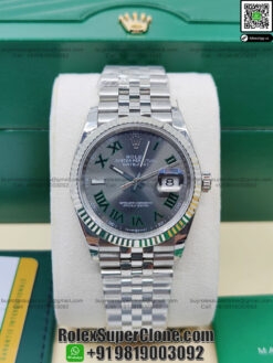 rolex datejust 36 wimbledon replica watch