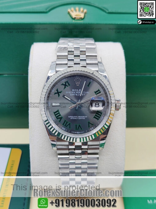 rolex datejust 36 wimbledon replica watch