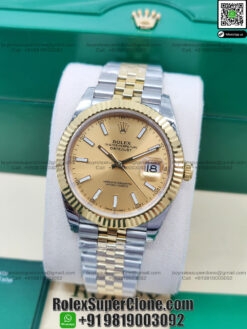 rolex datejust 41 two tone replica watch