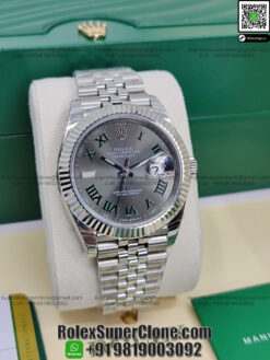 rolex datejust 41 wimbledon replica watch