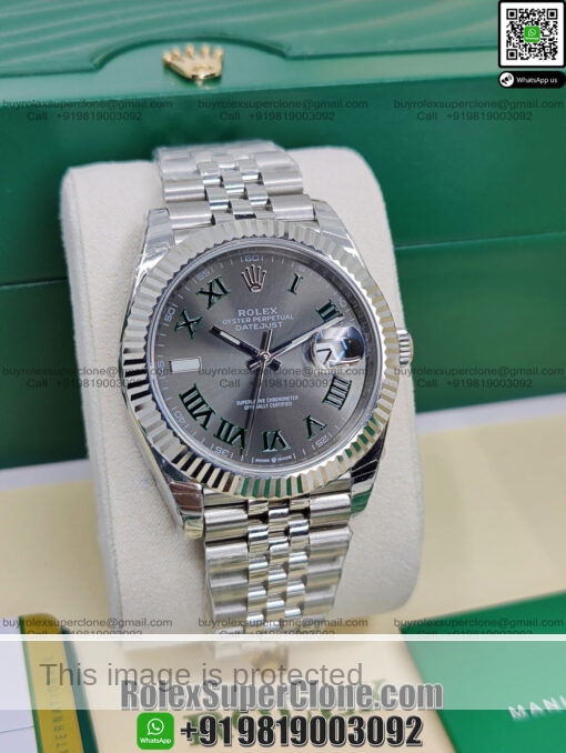 rolex datejust 41 wimbledon replica watch