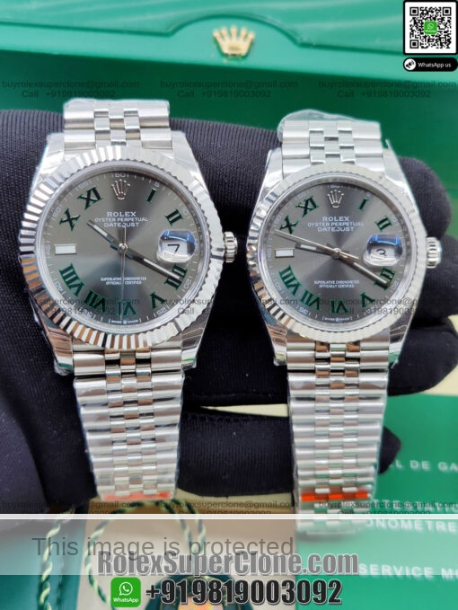 rolex datejust couple set watches