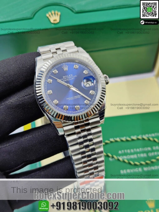 rolex datejust diamond super clone replica watch