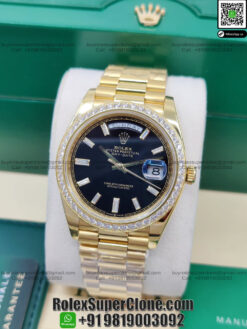 rolex daydate diamonds bezel super clone watches