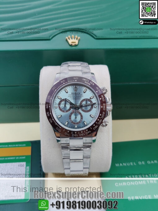 rolex daytona ice blue dial replica watch