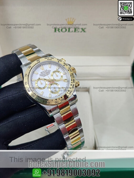 rolex daytona two tone super clone watch