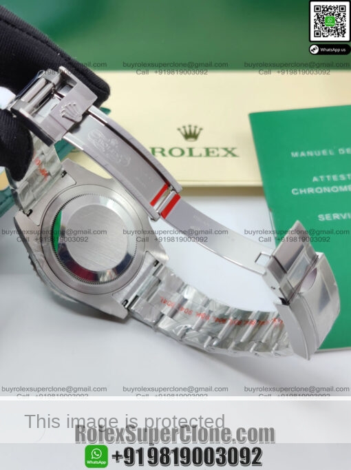 rolex gmt master 2 black dial steel bracelet super clone replica