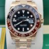 Rolex GMT root beer super clone replica watches in rose gold