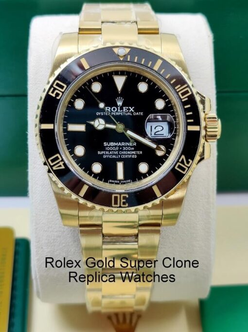 Buy Rolex gold super clone replica watches of high quality