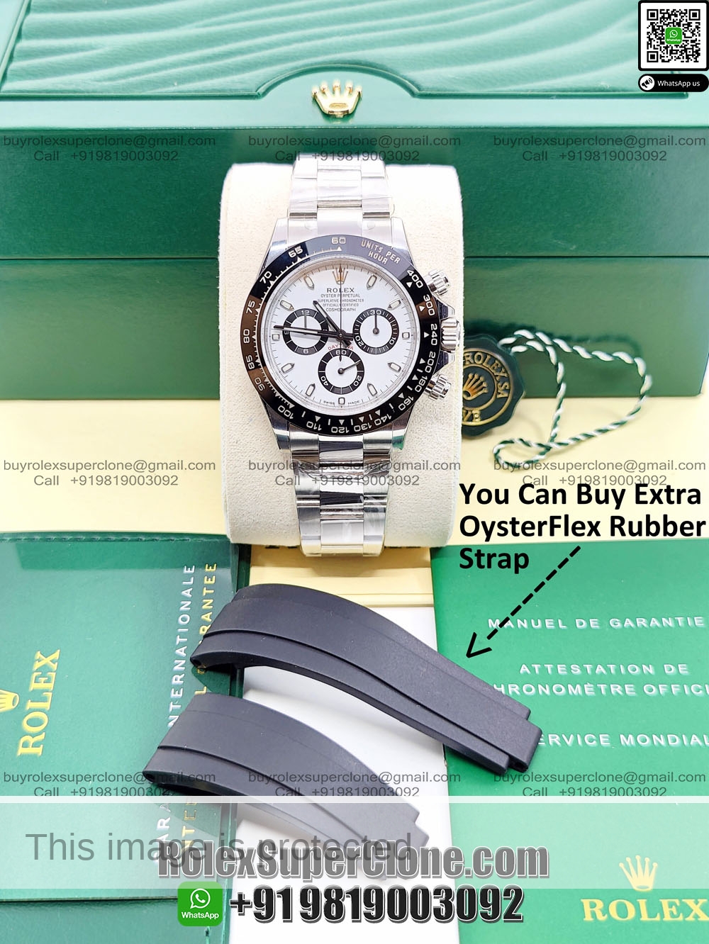 Best 1 1 Rolex Daytona Panda Super Clone Swiss Movement Replica Watch