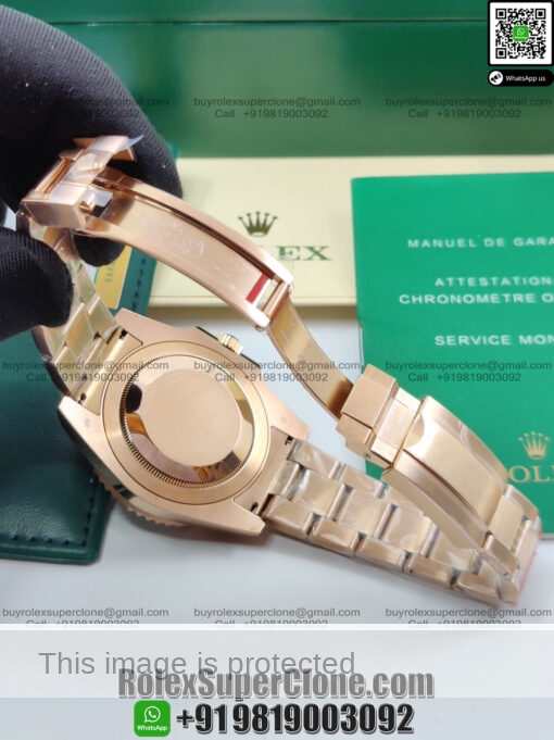 rolex root beer rose gold super clone replica watch