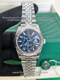rolex sky dweller blue dial super clone