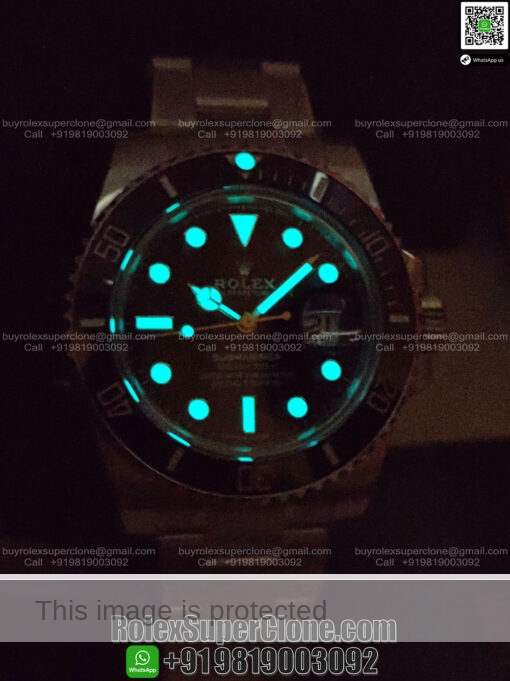 rolex submariner blue dial dual tone watch