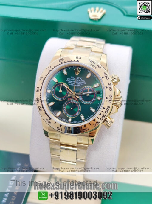 rolex daytona gold swiss replica watch