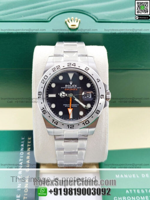 rolex explorer 2 swiss clone