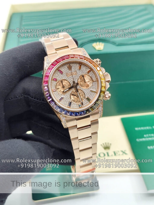 fake rolex daytona rainbow watch