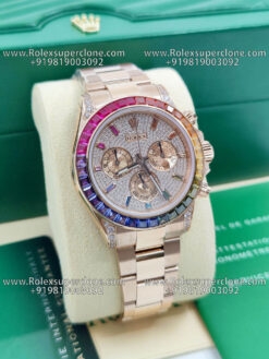 rolex daytona rainbow diamonds dial