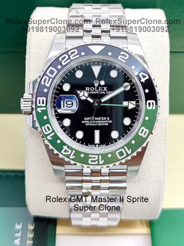 Rolex GMT Master II Sprite Left Hand Super Clone Replica