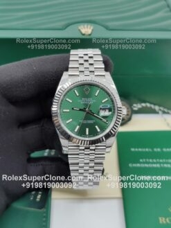 super clone Rolex datejust mint green dial