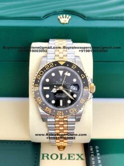 Rolex GMT Master II two tone jubilee bracelet watch