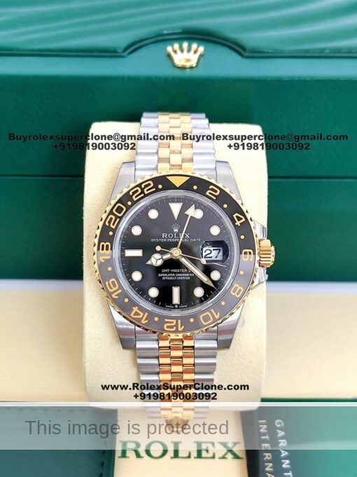 Rolex GMT Master II two tone jubilee bracelet watch