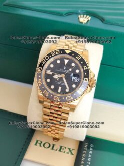 Rolex gmt master ii gold jubilee bracelet watch