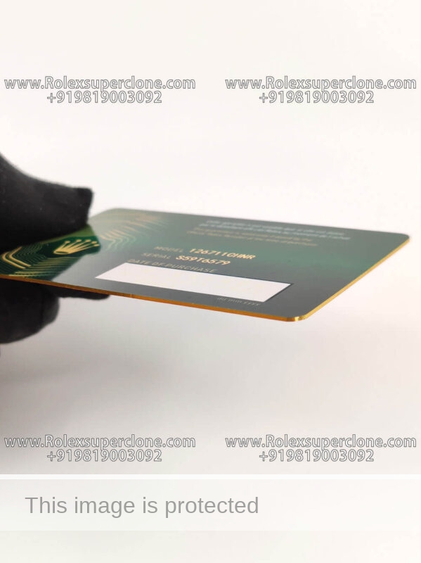 Buy Rolex Guarantee Card Custom Made According To Your Model