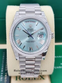 rolex daydate ice blue dial