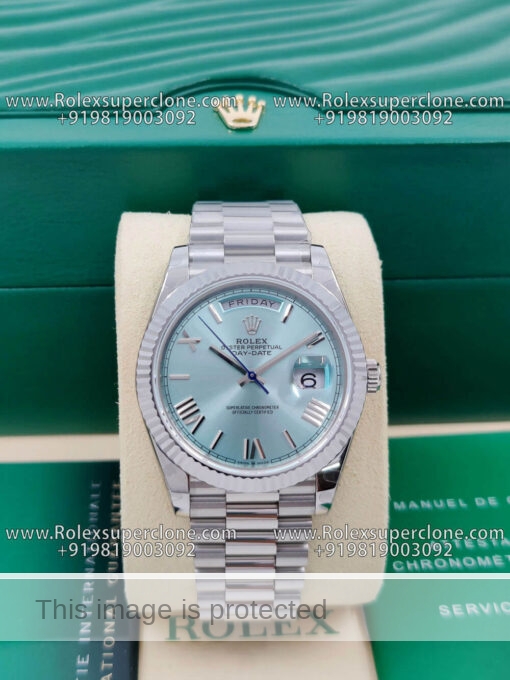 rolex daydate ice blue super clone