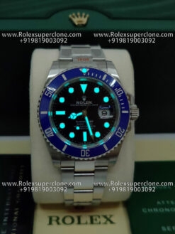 rolex submariner smurf superclone watch
