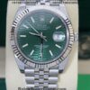 rolex datejust green dial jubilee bracelet