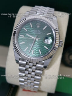 rolex datejust green dial replica