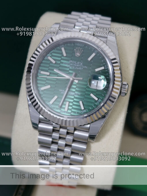 rolex datejust green dial replica