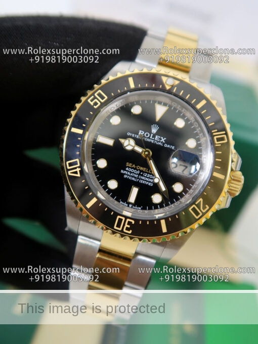 rolex sea dweller two tone