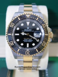 rolex sea dweller two tone bracelet watch