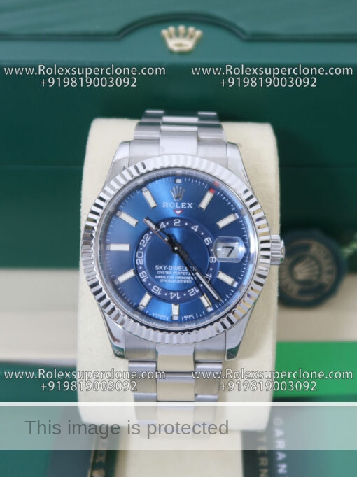 rolex sky dweller blue dial replica