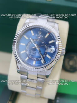 rolex sky dweller blue dial super clone