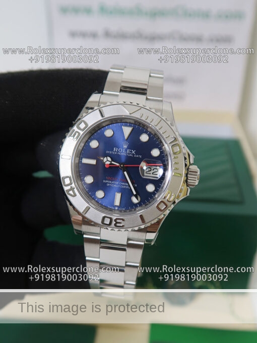 rolex yacht master blue dial clone