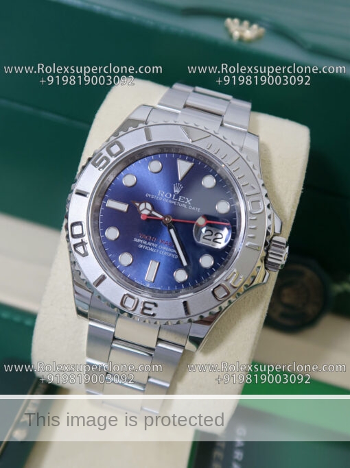 rolex yacht master blue dial replica