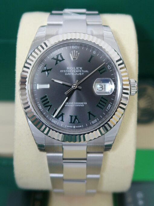 rolex datejust wimbledon dial oyster bracelet