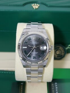 rolex datejust wimbledon dial oyster bracelet replica