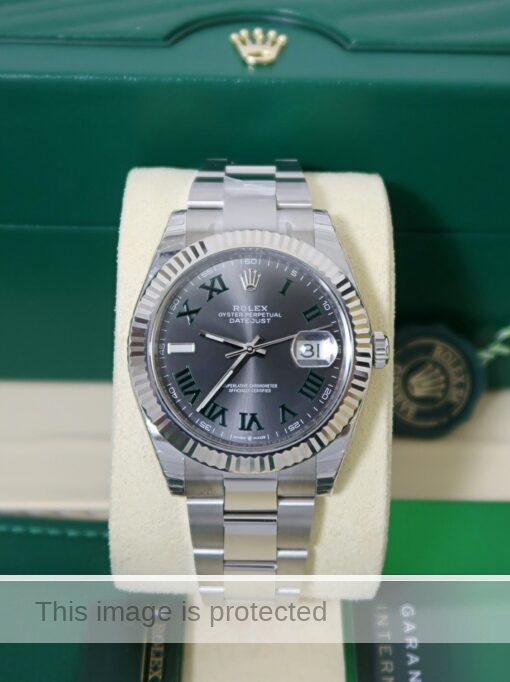 rolex datejust wimbledon dial oyster bracelet replica