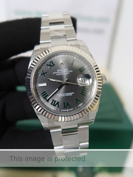 rolex datejust wimbledon oyster bracelet