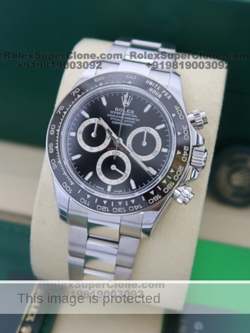 rolex daytona black dial 126500ln