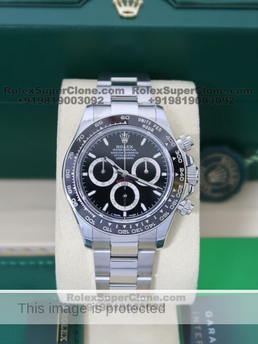 rolex daytona black dial watch