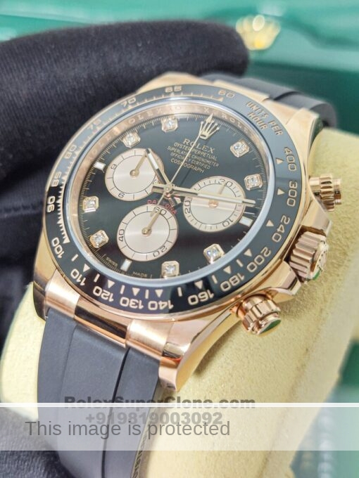 rolex daytona rose gold oysterflex