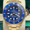 rolex deepsea blue dial gold bracelet
