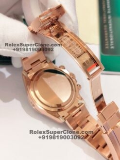 superclone rolex daytona 18k rose gold bracelet